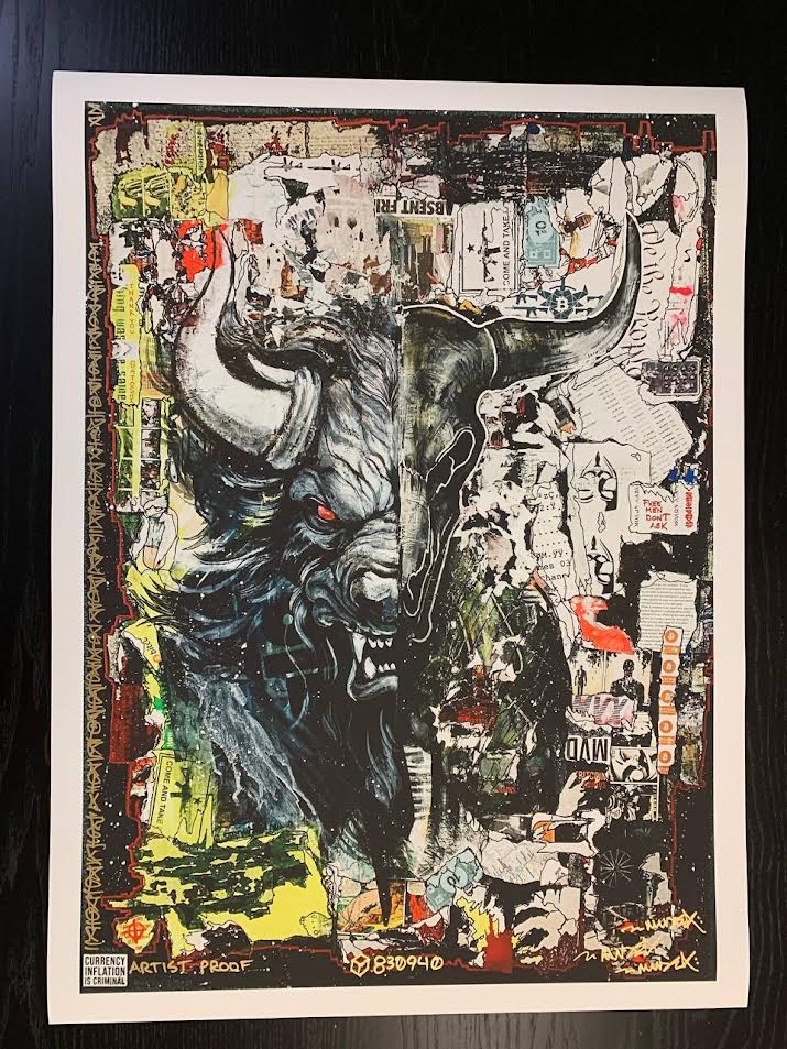 Beast Bull Giclee of 21