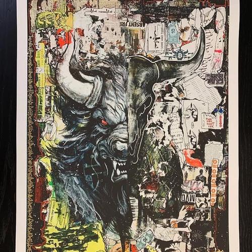 Beast Bull Giclee of 21