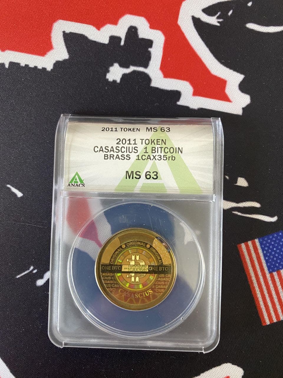 Casascius 2011 Brass 1 bitcoin Coin | Scarce City