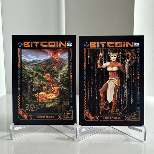 S2C2 + S2C15 | Autographed Mother Satoshi + Bob Burnett Lot