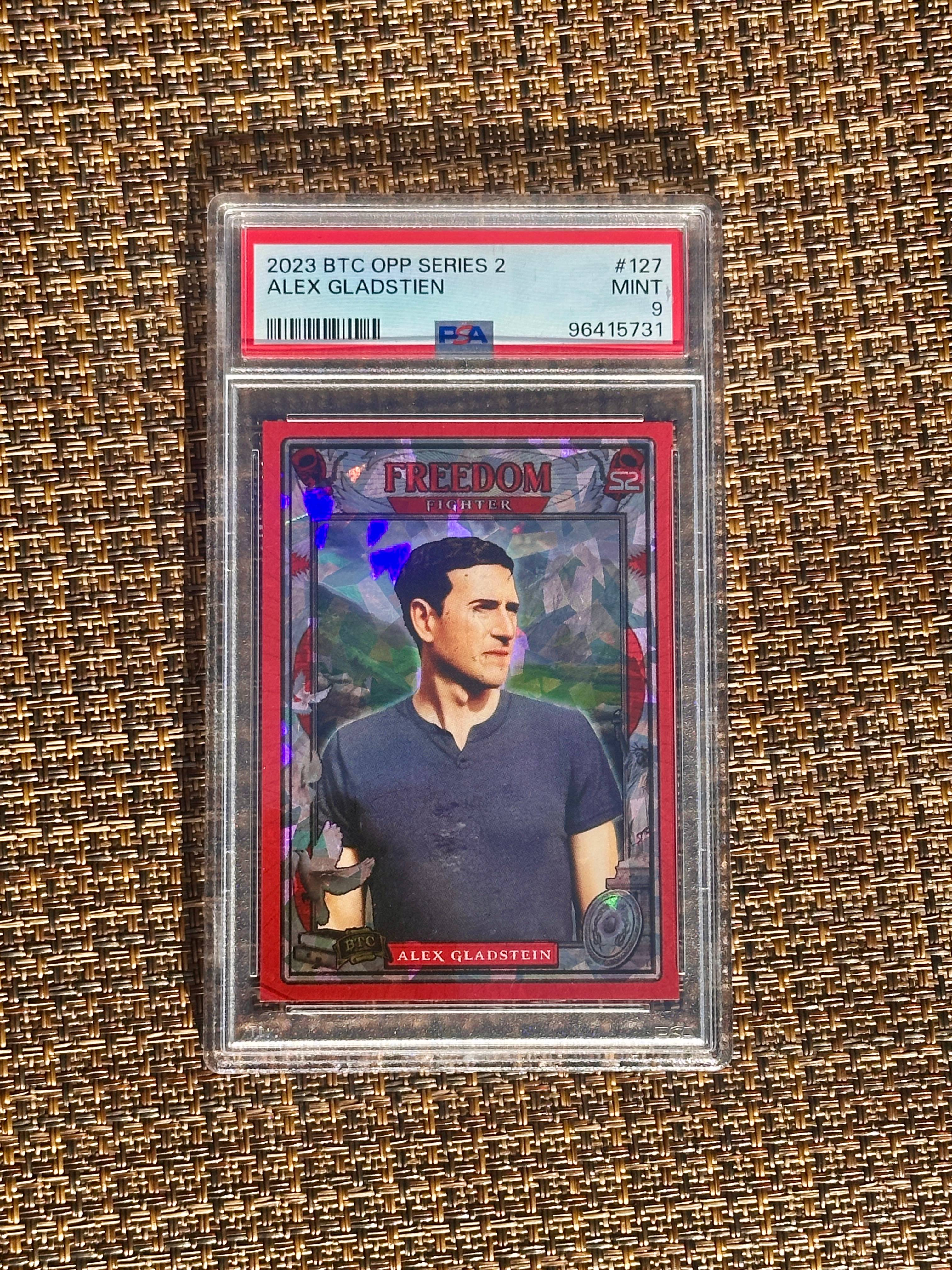 PSA 9 S2 Alex Gladstein #/210 Freedom Fighter