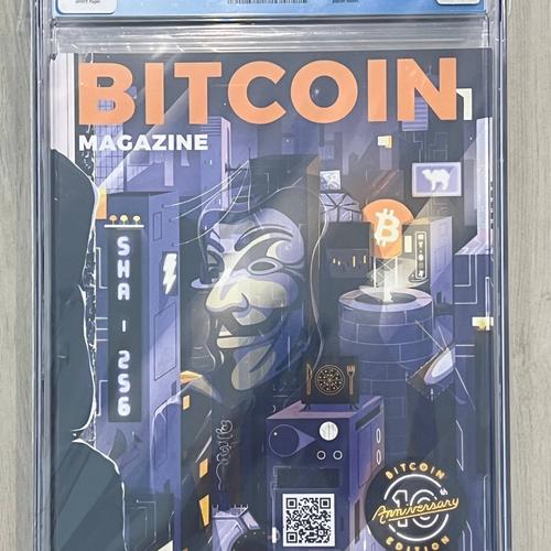 Bitcoin Magazine 2019 BTC 10th Anniversary Issue Graded CGC 8.0