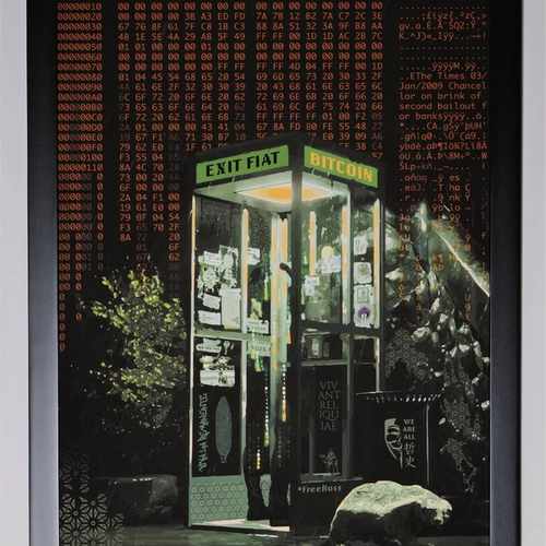 Exit Fiat: Enter Bitcoin - Framed Archival Giclee Print