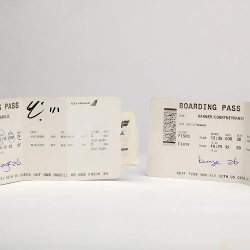 Boarding Passes from the Day of Charlie Shrem’s Arrest, January 26, 2014