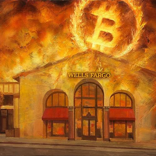 Wells Fargo in Flames- Oakland CA