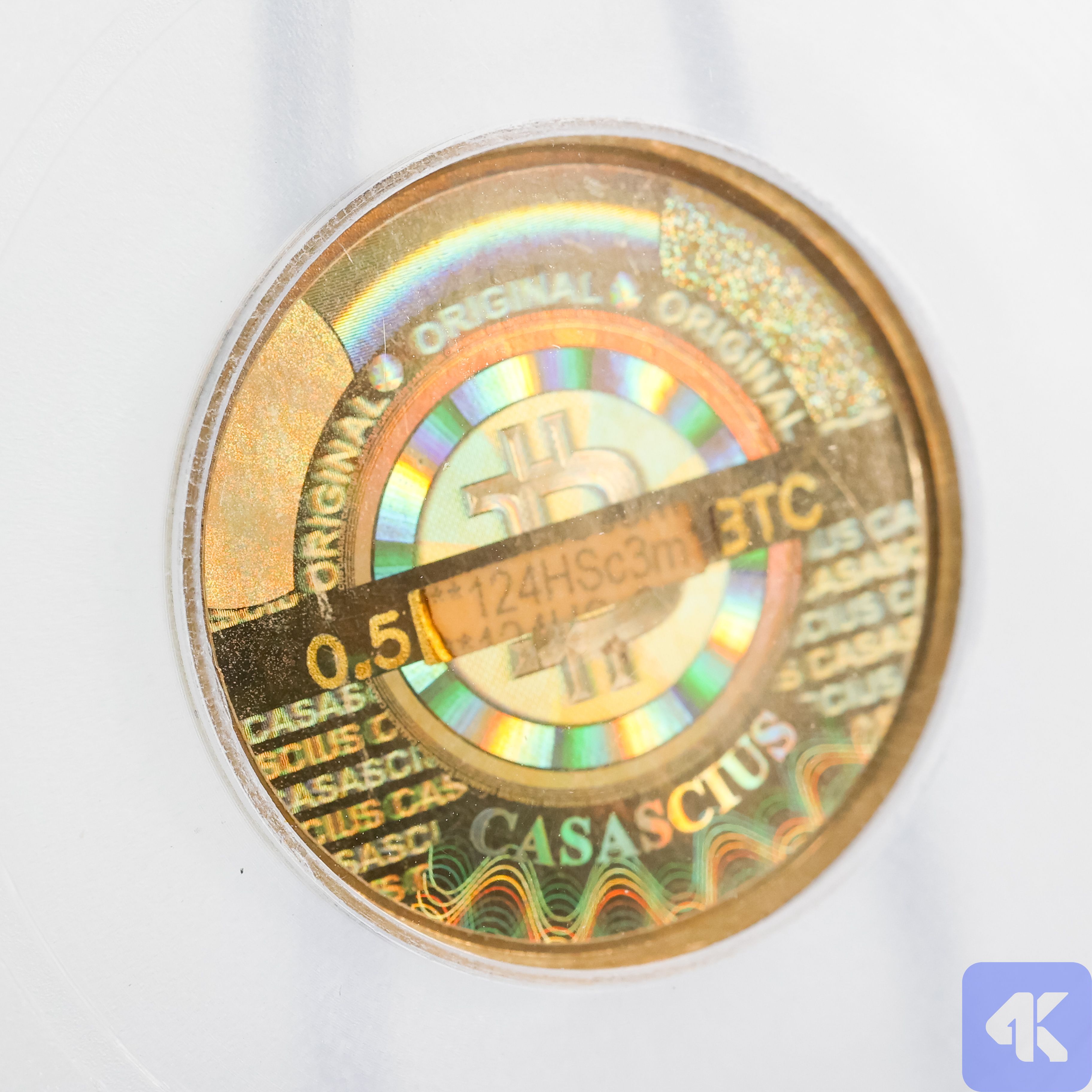 Casascius 0.5 BTC, Loaded, ICG-graded MS64 | Scarce City