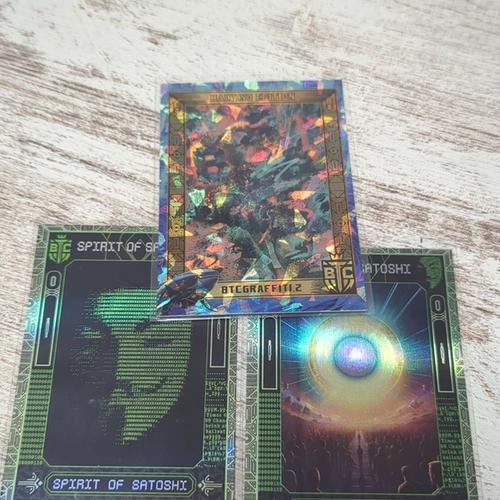 BTCGRAFFITI.2 plus two Spirit of Satoshi Cards