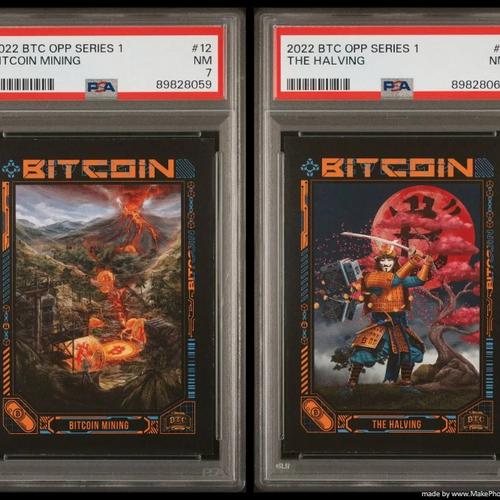 Bitcoin Category S1 Commons - Bitcoin Mining PSA 7 & The Halving PSA 7