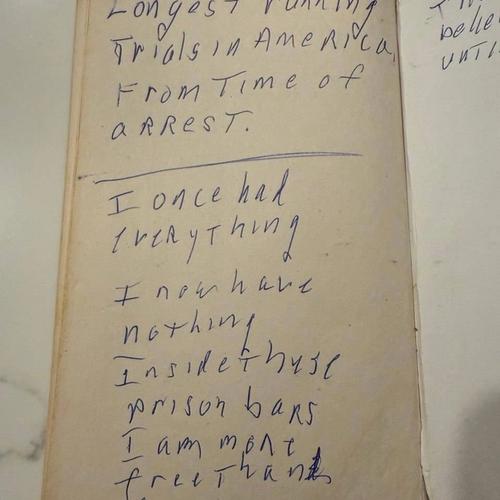 "Freedom from the Known” — Prison Book with hand written message