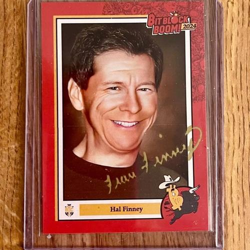 Fran Finney Signed /424 Hal Finney Trading Cards from the BitBlockBoom 2024 Commemorative Collection