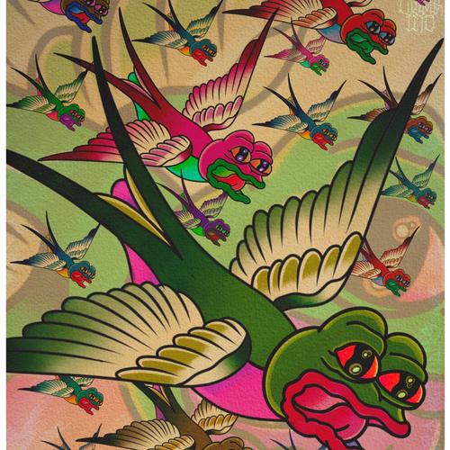 Fake Rare Pepe: PEPESWALLOW.DAYTRIPPER