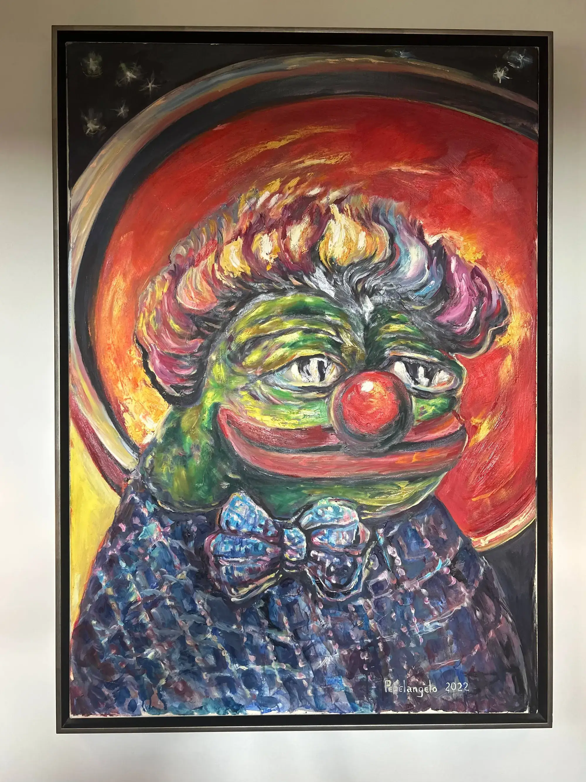 "Honkler Pepe" by Pepelangelo (Unique Oil on Canvas)