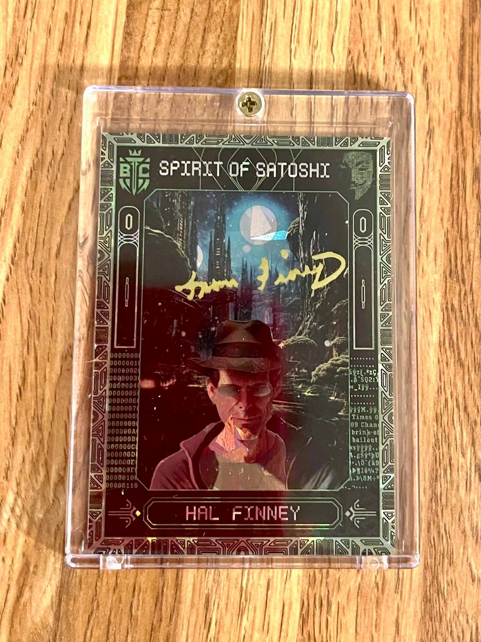 Fran Finney Signed /121 Hal Finney Holo Foil Trading Card from the Spirit  of Satoshi Collaborative Set | Scarce City