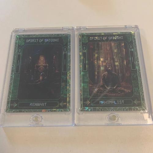 Spirit of Satoshi Remnant 437/500 C04 & Maximalist 349/500 C03