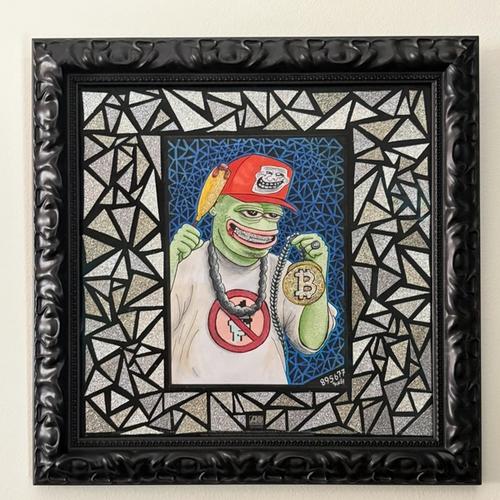 THE PEPE'S CHAMP ORIGINAL ARTWORK