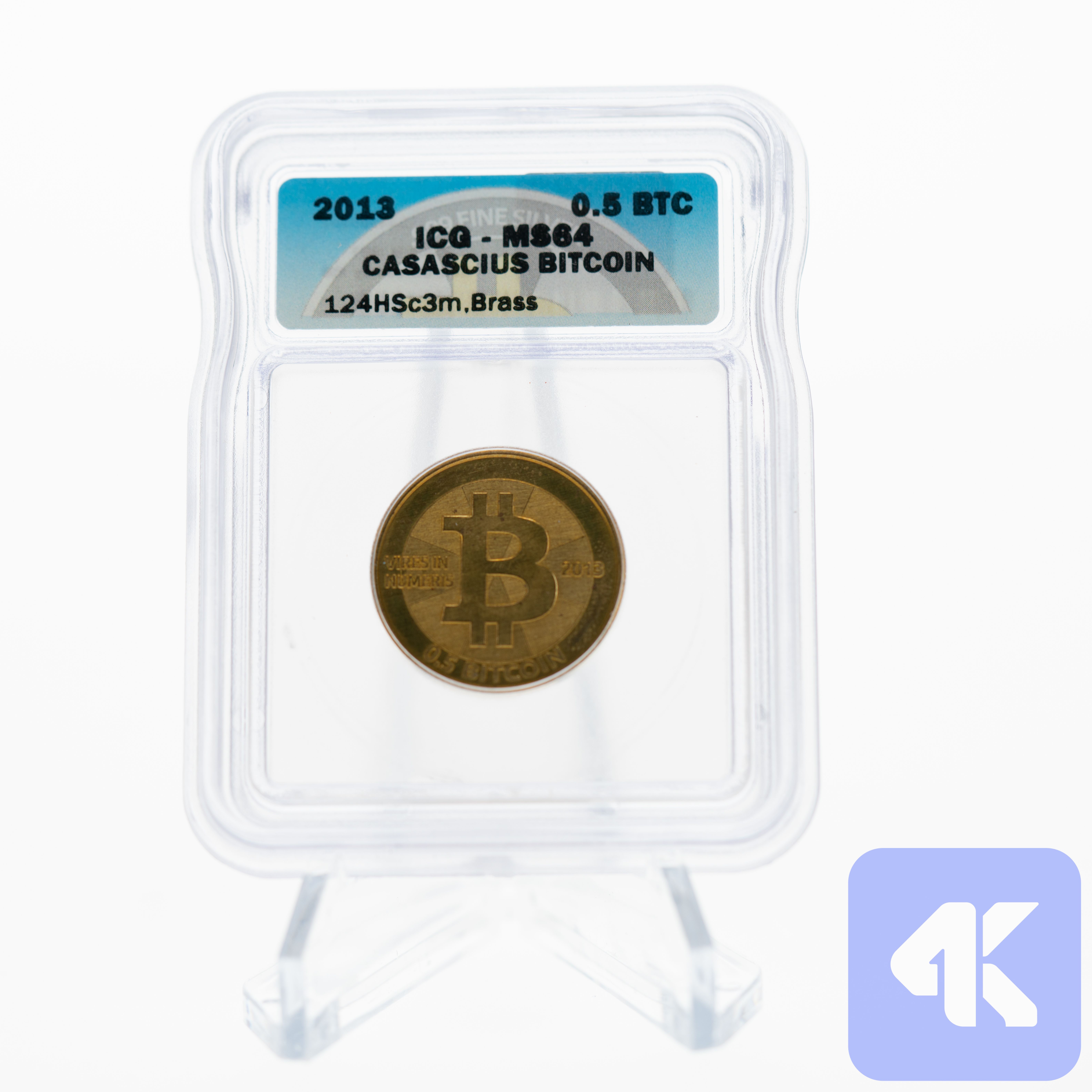 Casascius 0.5 BTC, Loaded, ICG-graded MS64 | Scarce City
