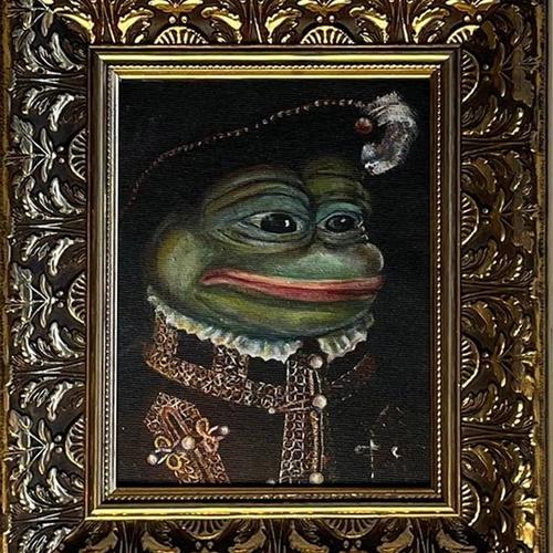 "Pepe Philippe II" by Pepelangelo (Unique print on canvas with handpainted touches of painting)