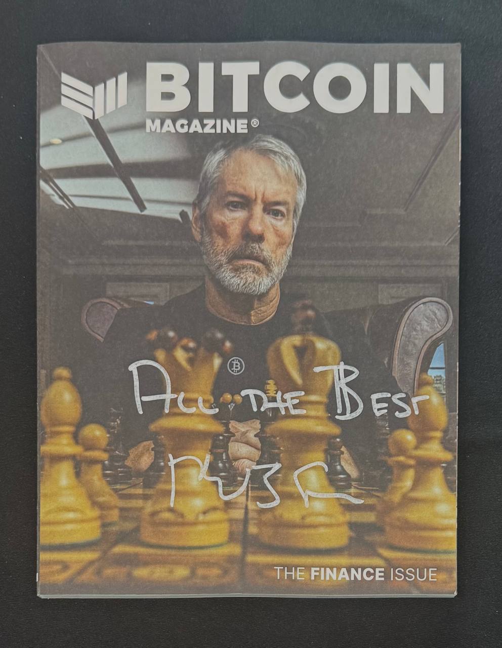 Bitcoin Magazine Finance Issue - Signed by Michael Saylor | Scarce City