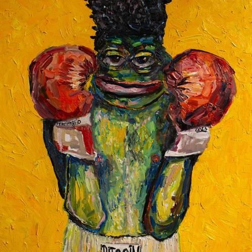 Pepe Basquiat, original painting by Pepelangelo