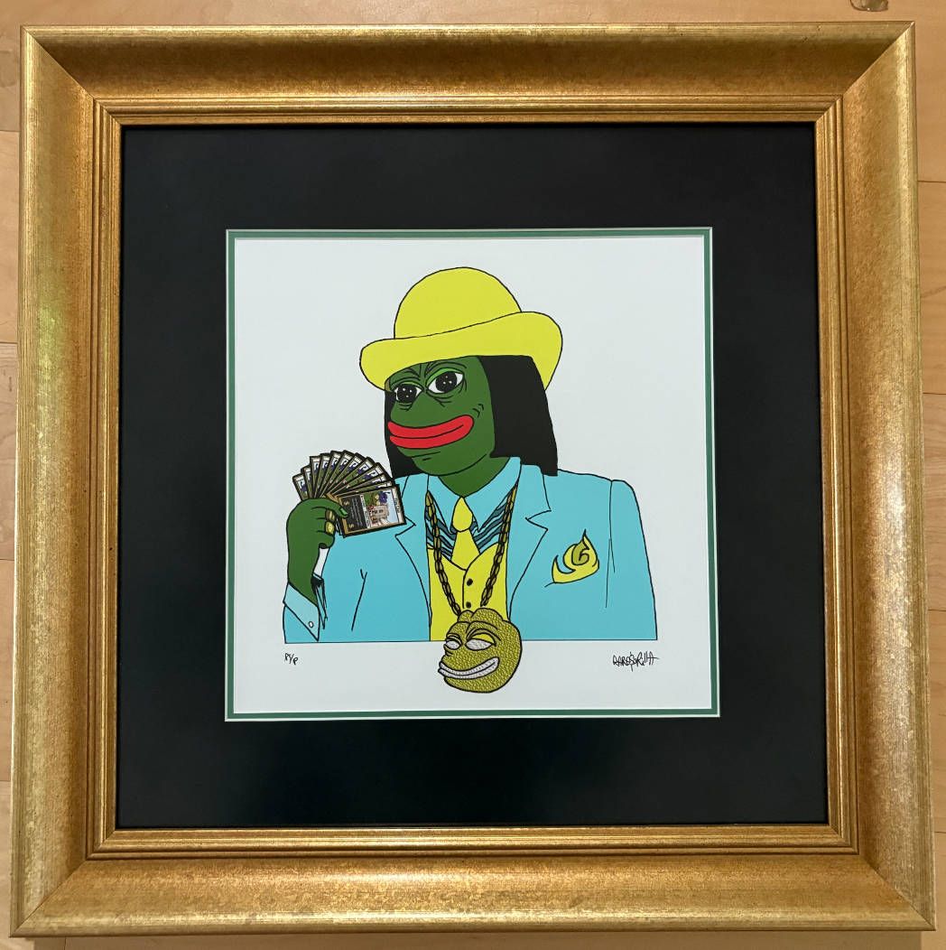 ORIGINAL RARE PEPE WALLET LIMITED EDITION PRINT 