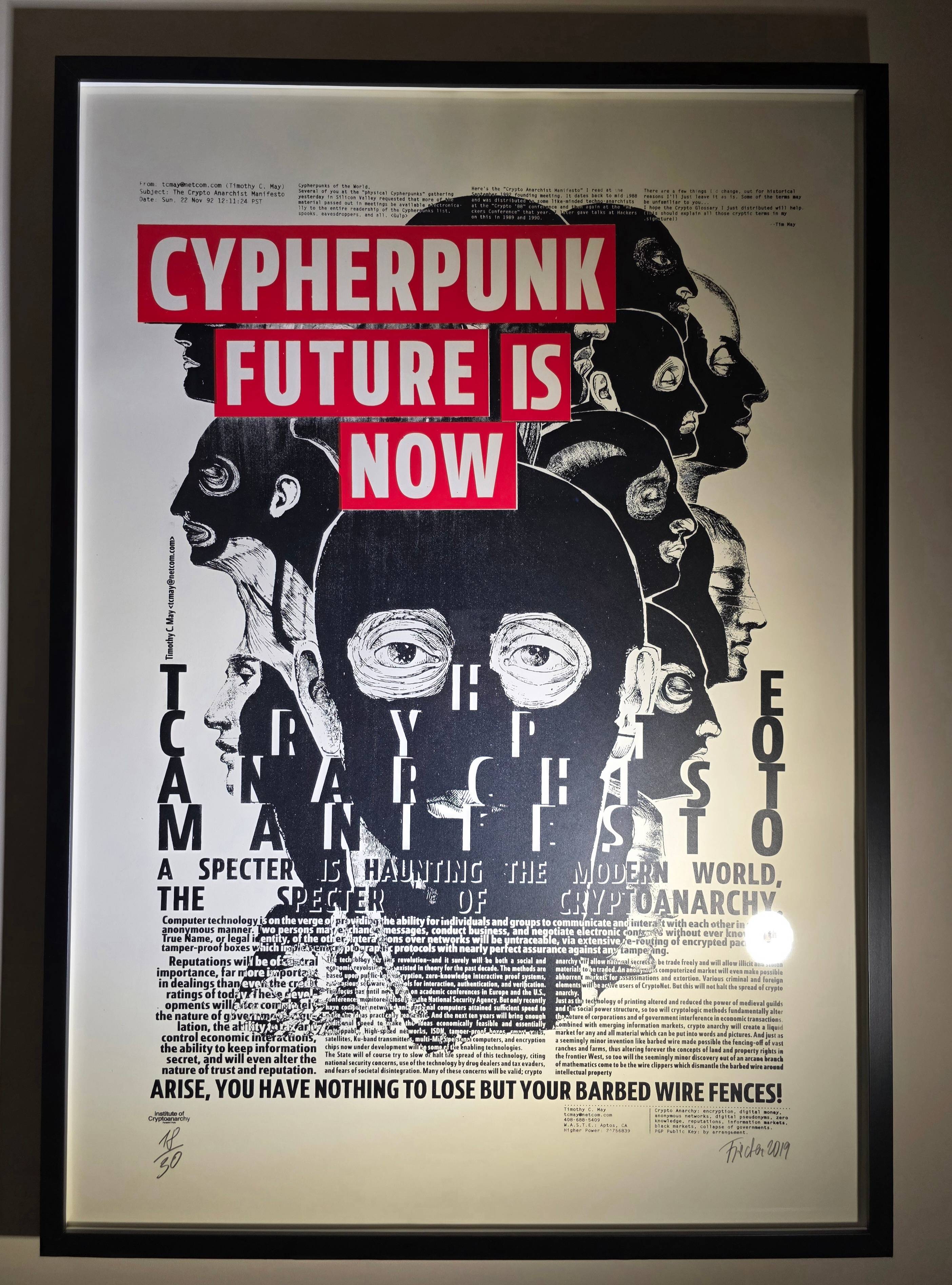 CRYPTO ANARCHIST MANIFESTO 2019  by cypherpunknow 
