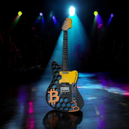 Bitcoin Electric Guitar #11/21 - 3D Printed and fully ready to rock and roll