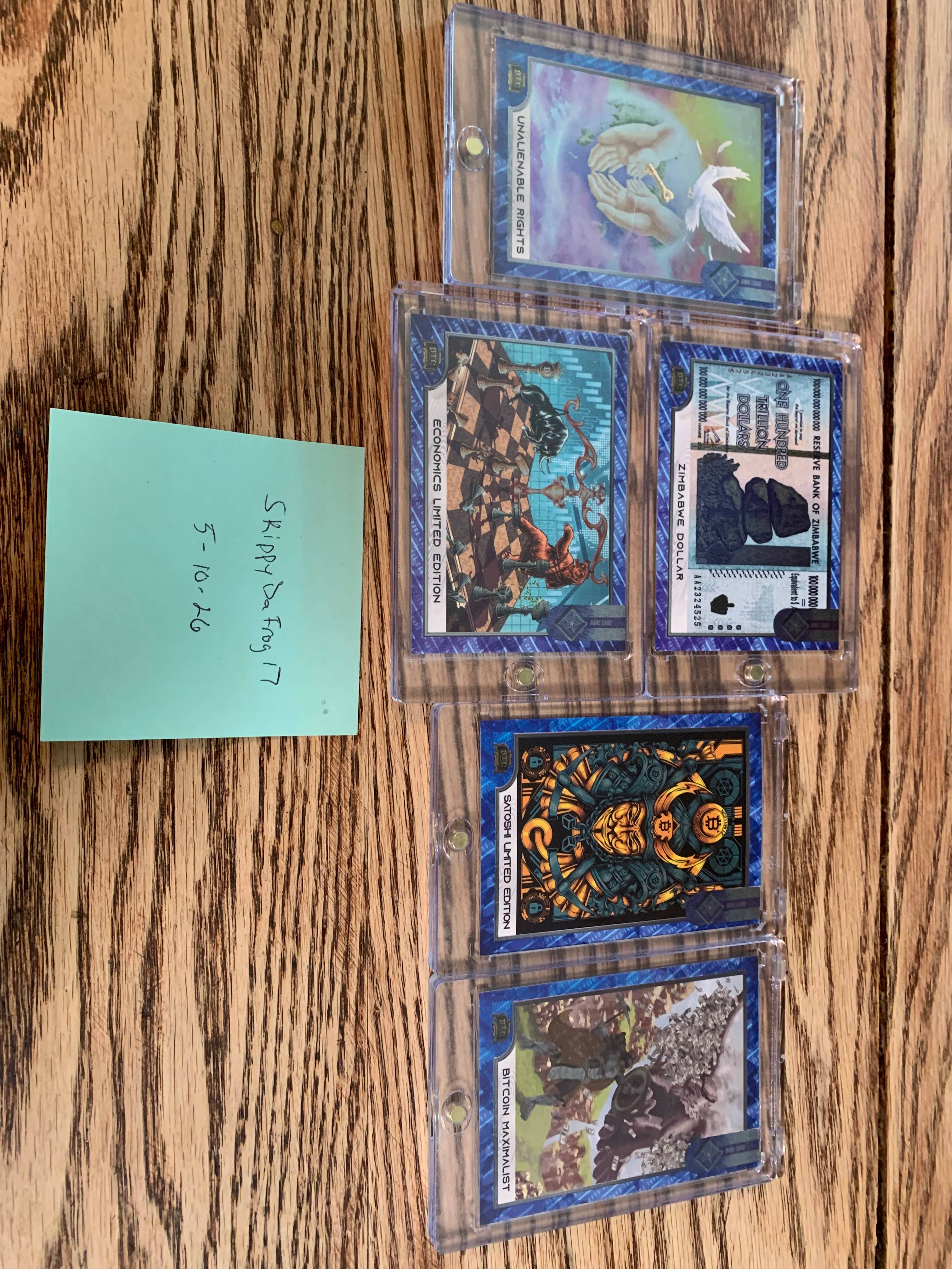 BTC Trading Cards - Series One Full Set Rare Cards