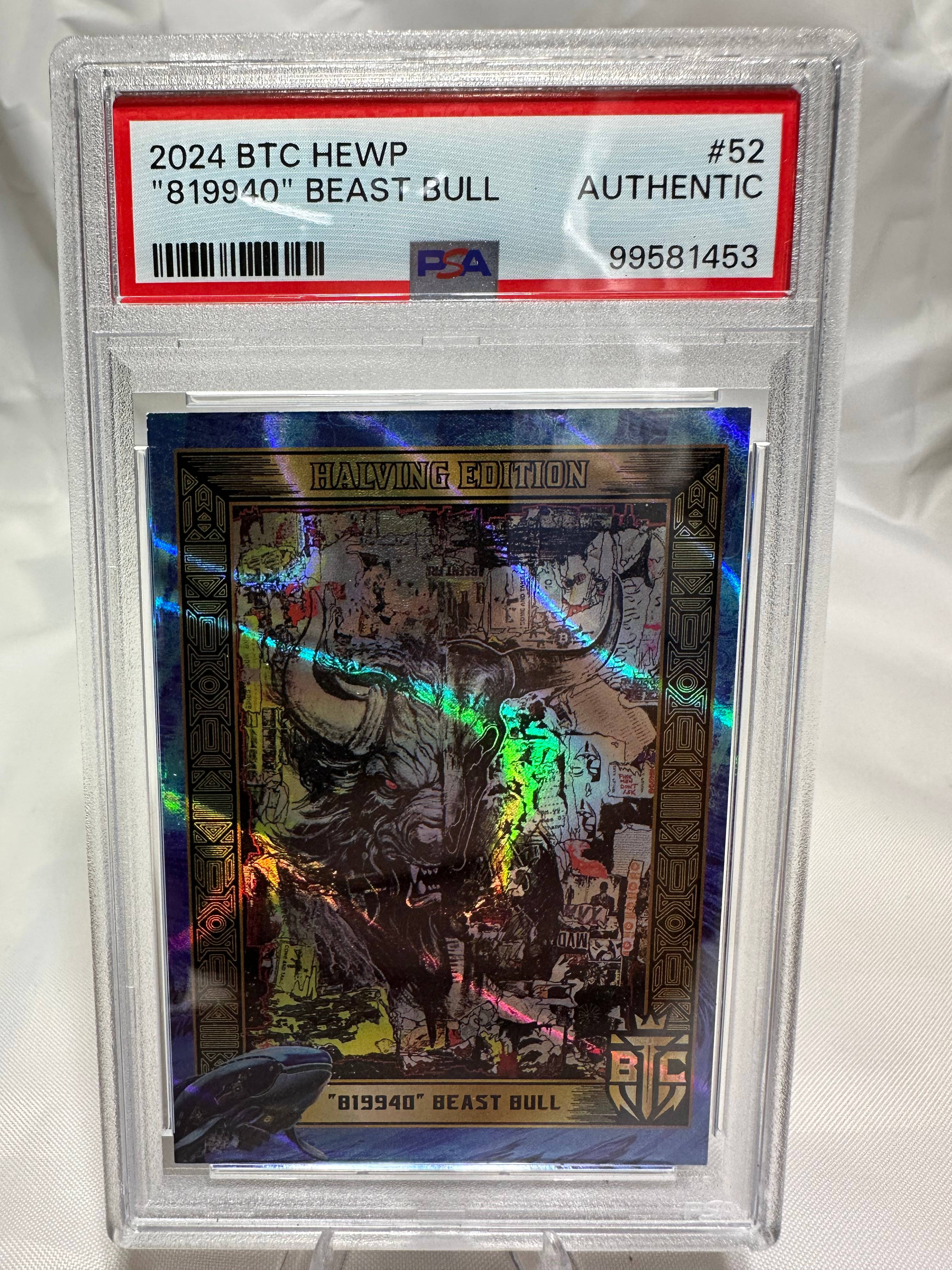 13/21 Rarity - Beast Bull - Halving Edition Whale Pack