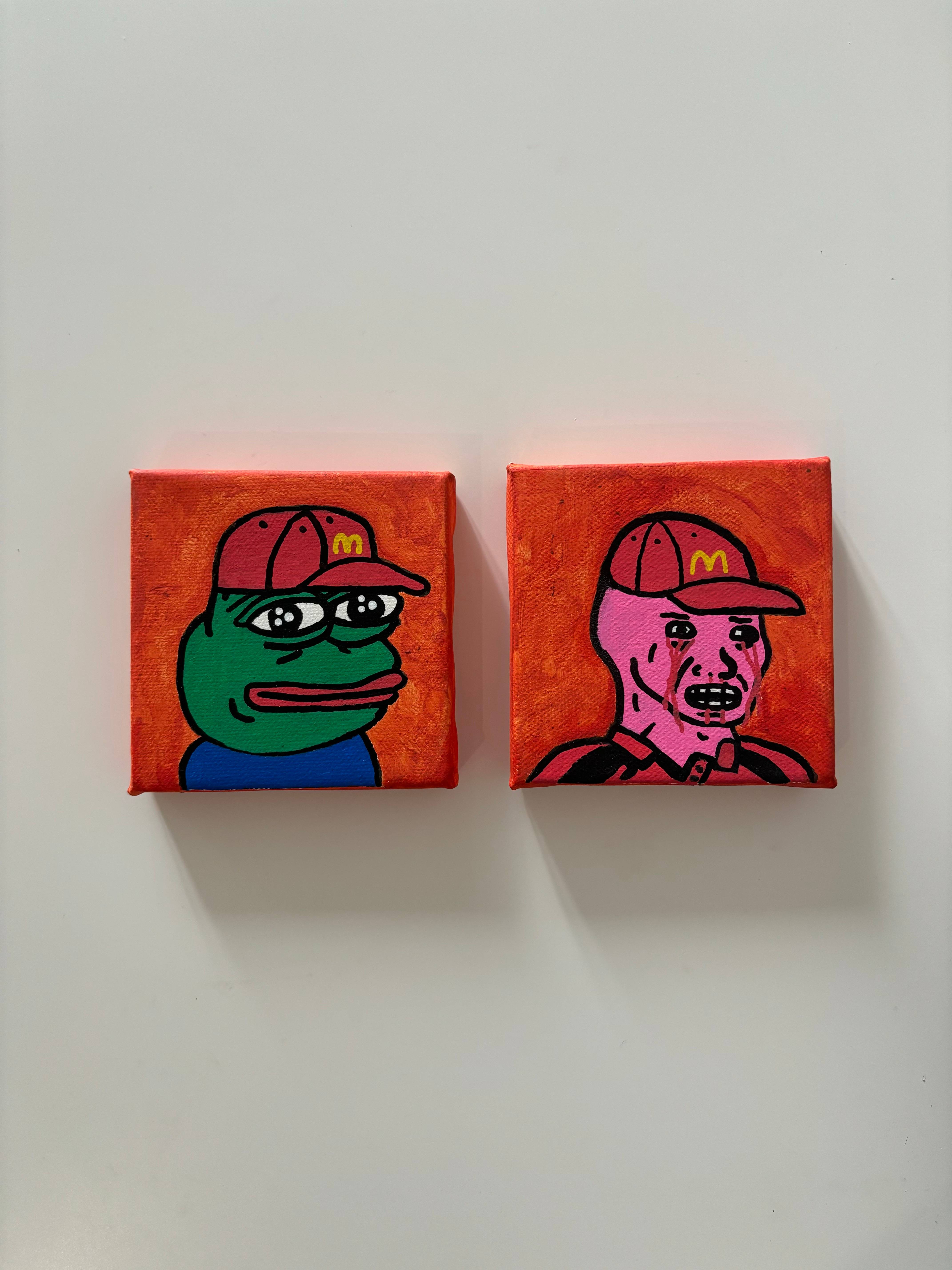 Pair of Plebs (Pepe and Wojak)