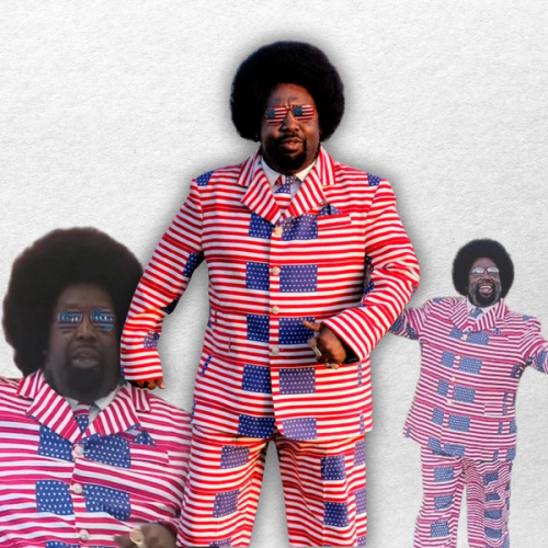 "Vindication" American Flag Suit & Sunglasses