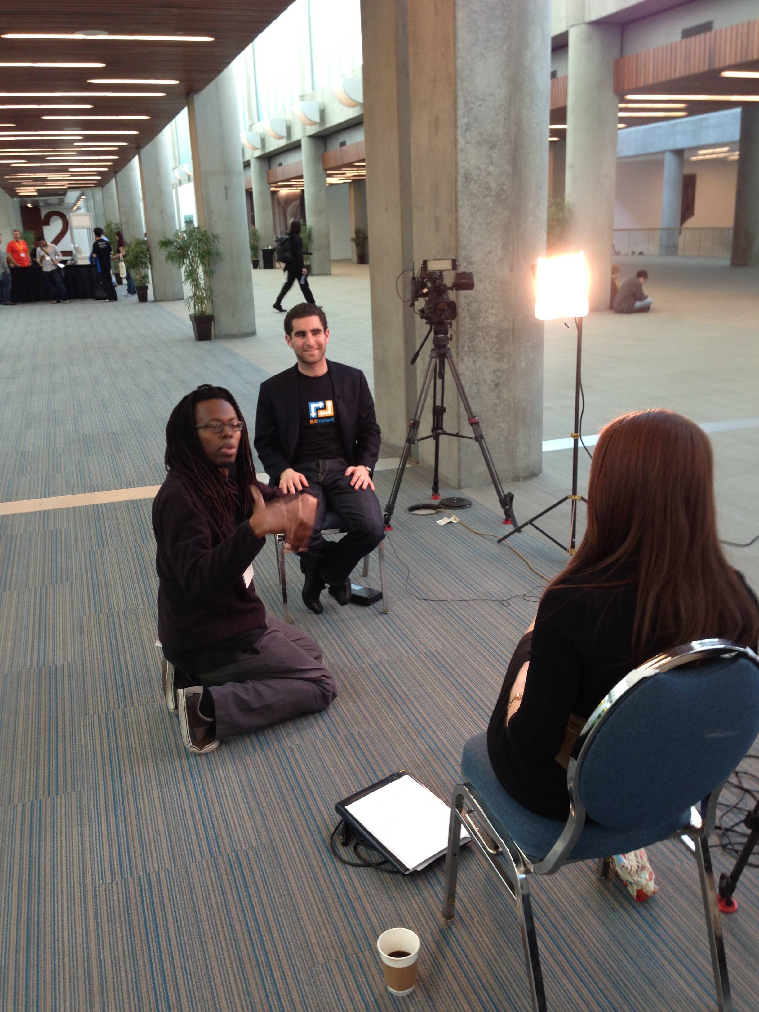 Original Black BitInstant T-Shirt, Worn at Bitcoin 2013 Conference, San Jose