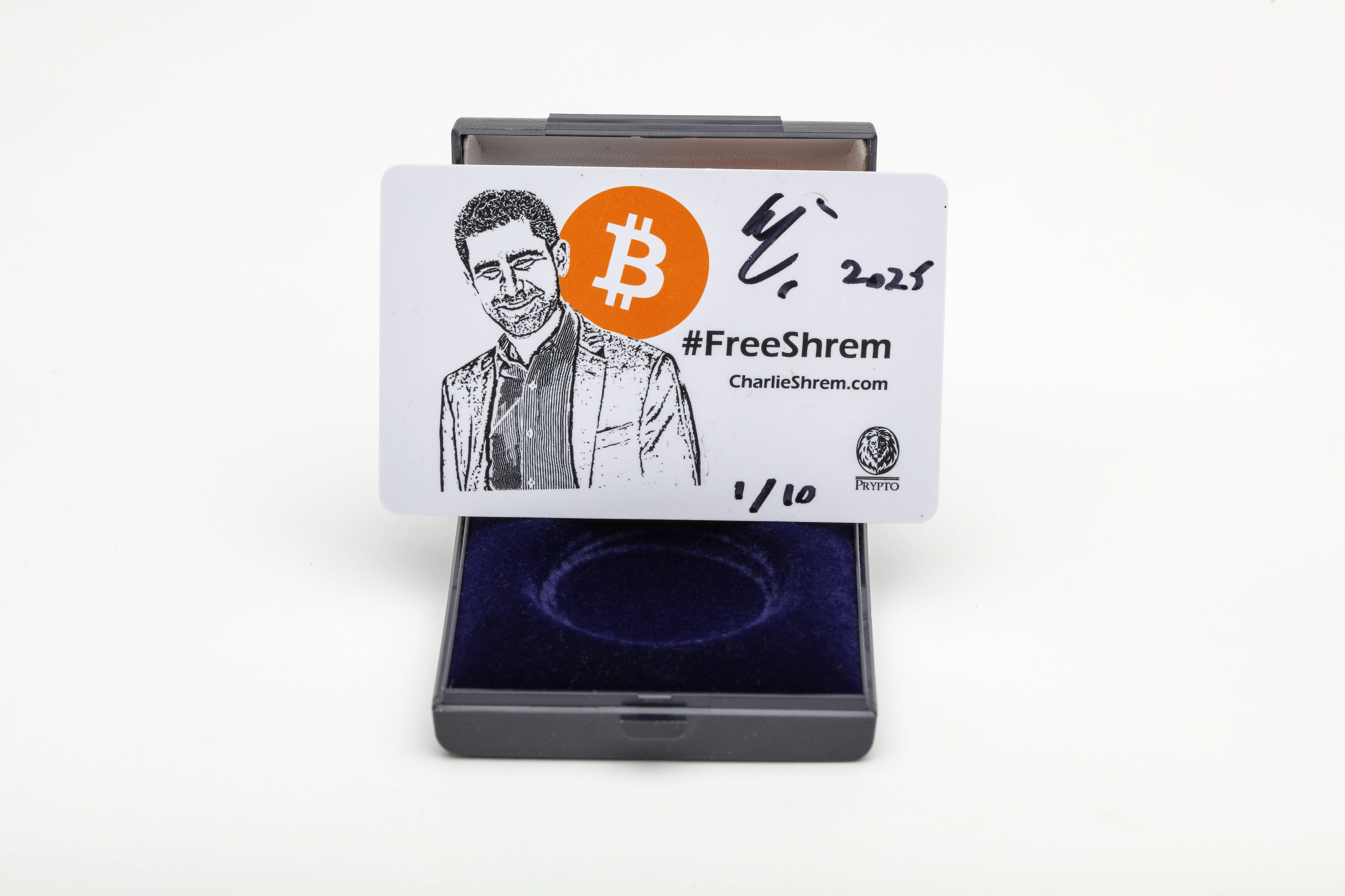 #FreeShrem Bitcoin Scratchcard, Signed & Numbered 1/10