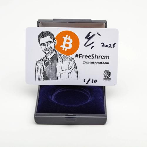 #FreeShrem Bitcoin Scratchcard, Signed & Numbered 1/10