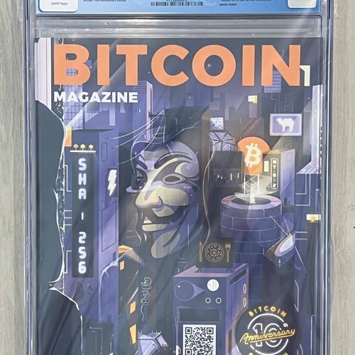 Bitcoln Magazine 2019 BTC 10th Anniversary issue Graded CGC 9.6 RARE