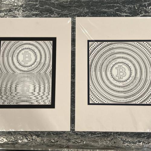 Fractal Encrypt Bitcoin Art Prints Limited Edition 2018 Mounted