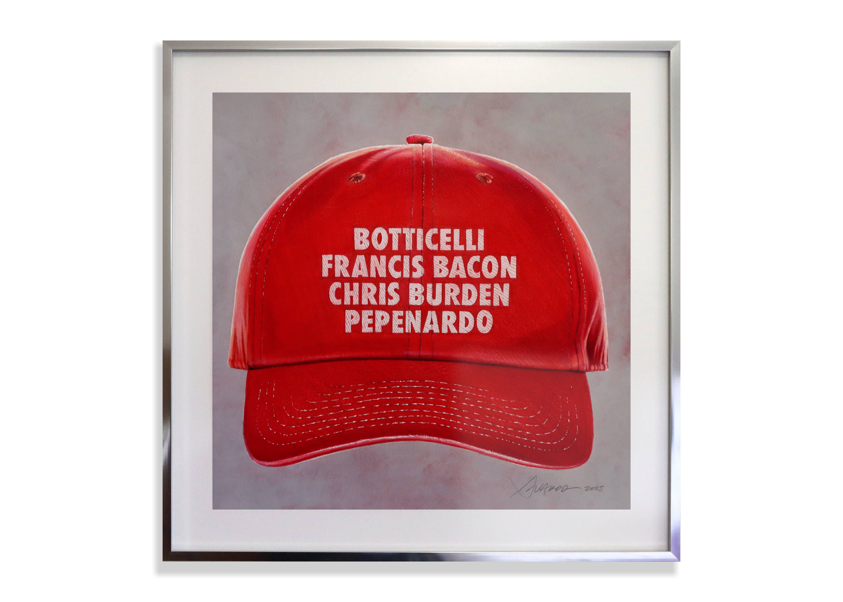 Untitled (Red Hat ed. BFBCBP) - Framed Drawing