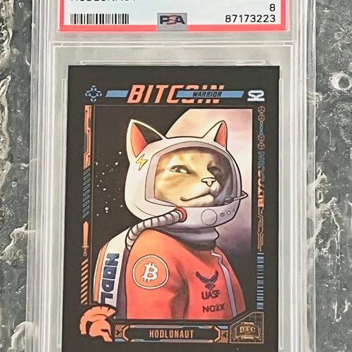 Bitcoin Trading Cards Series 2 Hodlonaut Refractor #15/500 PSA 8 Card #112