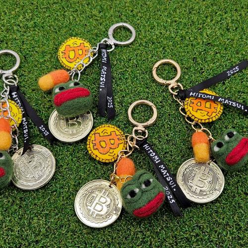 Bitcoin Keychain (Pepe head edition)
