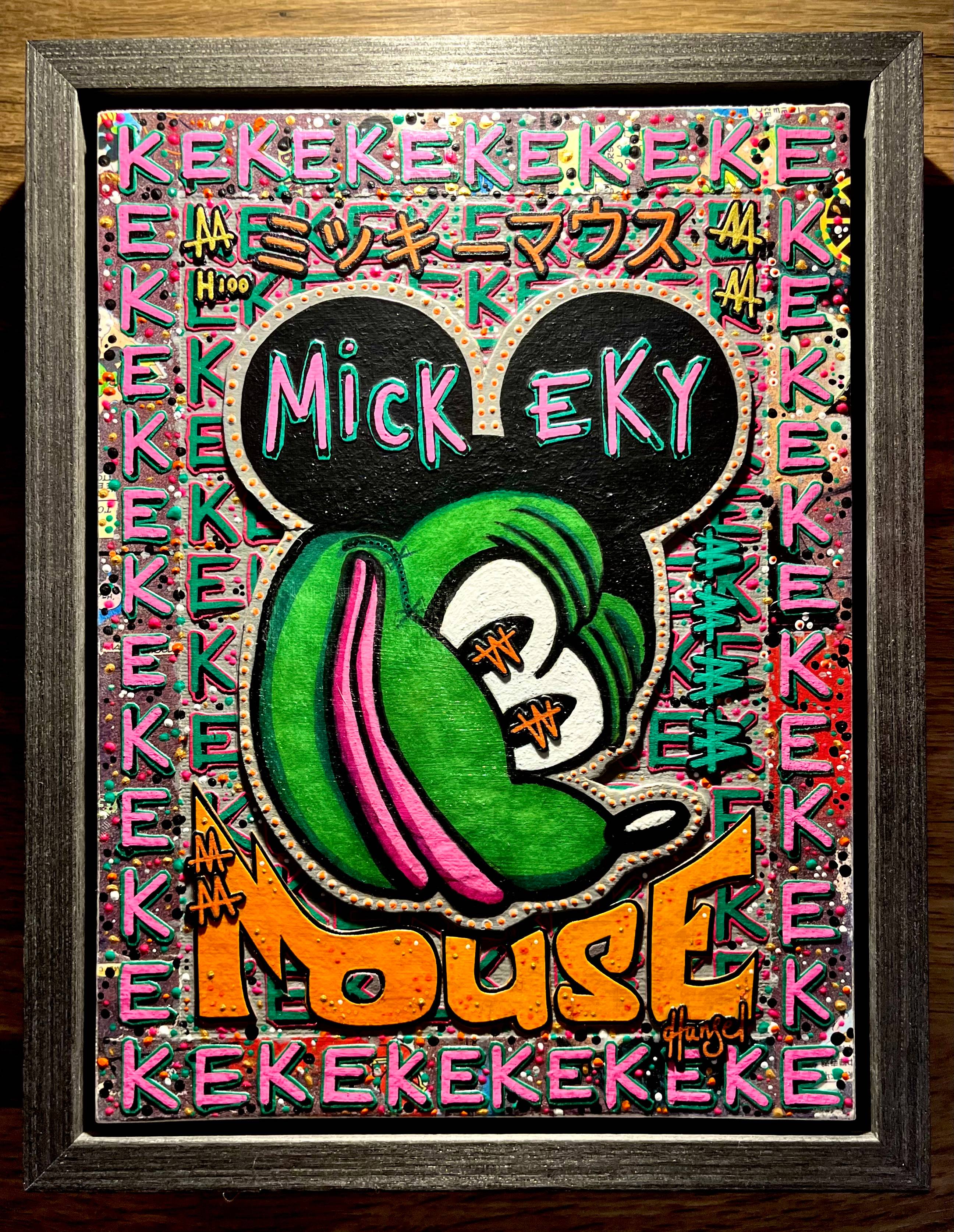 MicKEKy Mouse Physical 1/1 Mixed Media Collage with 1/1 digital token