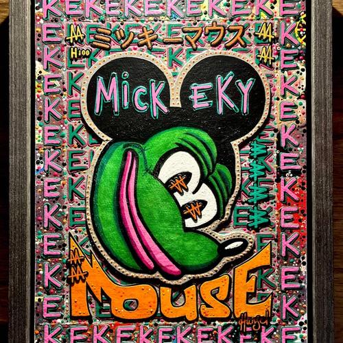 MicKEKy Mouse Physical 1/1 Mixed Media Collage with 1/1 digital token