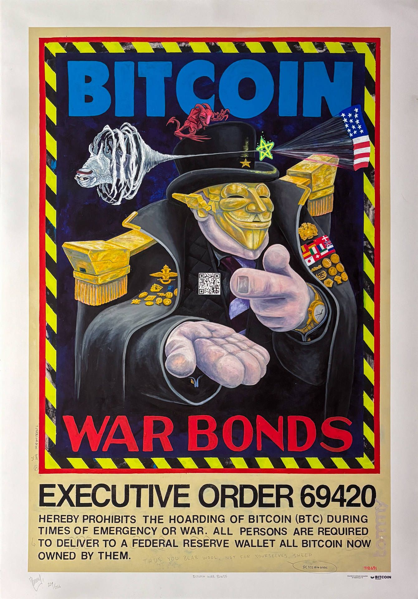 BITCOIN WAR BONDS #209/256 - SIC VOS NON VOBIS