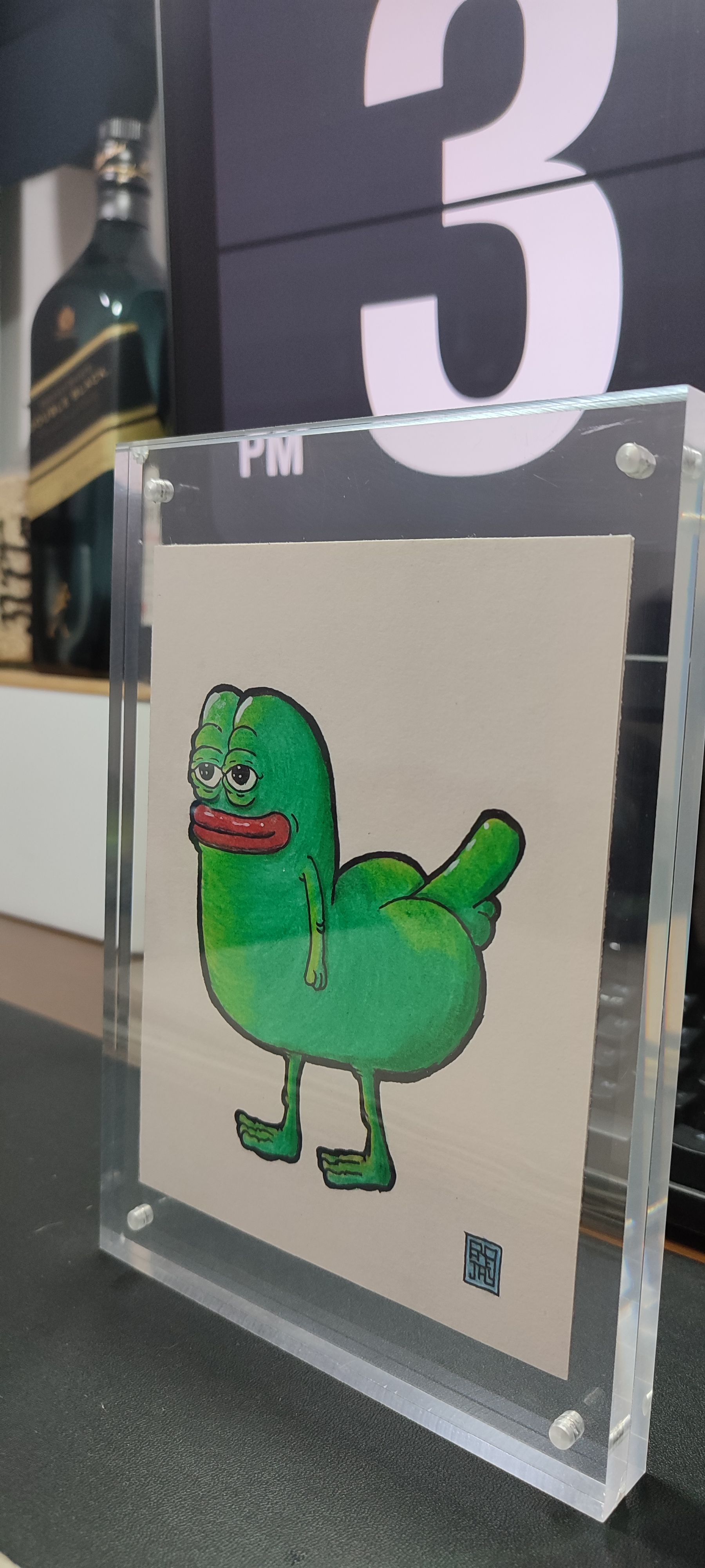 Pepe Dick-butts Bitcoin Stamps Phygital | Scarce City