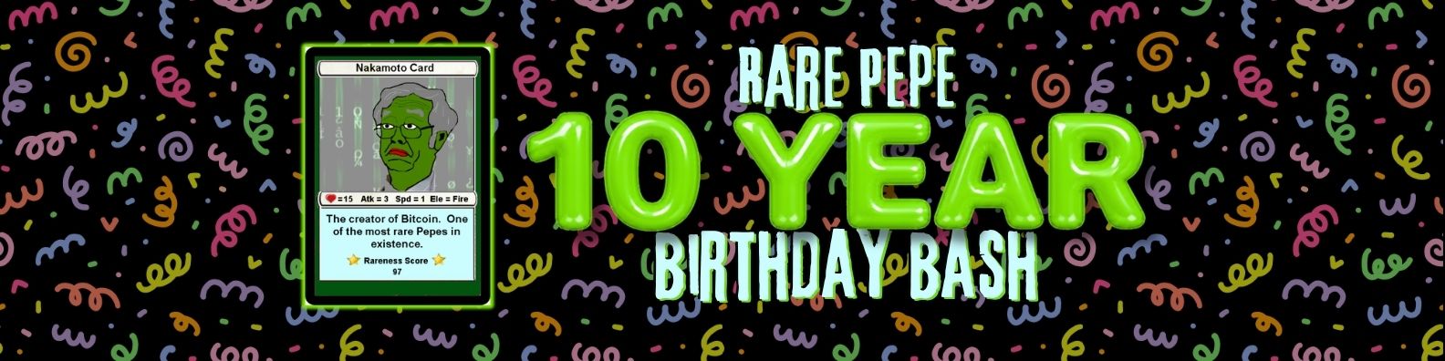 Rare Pepe 10 Year Birthday Bash