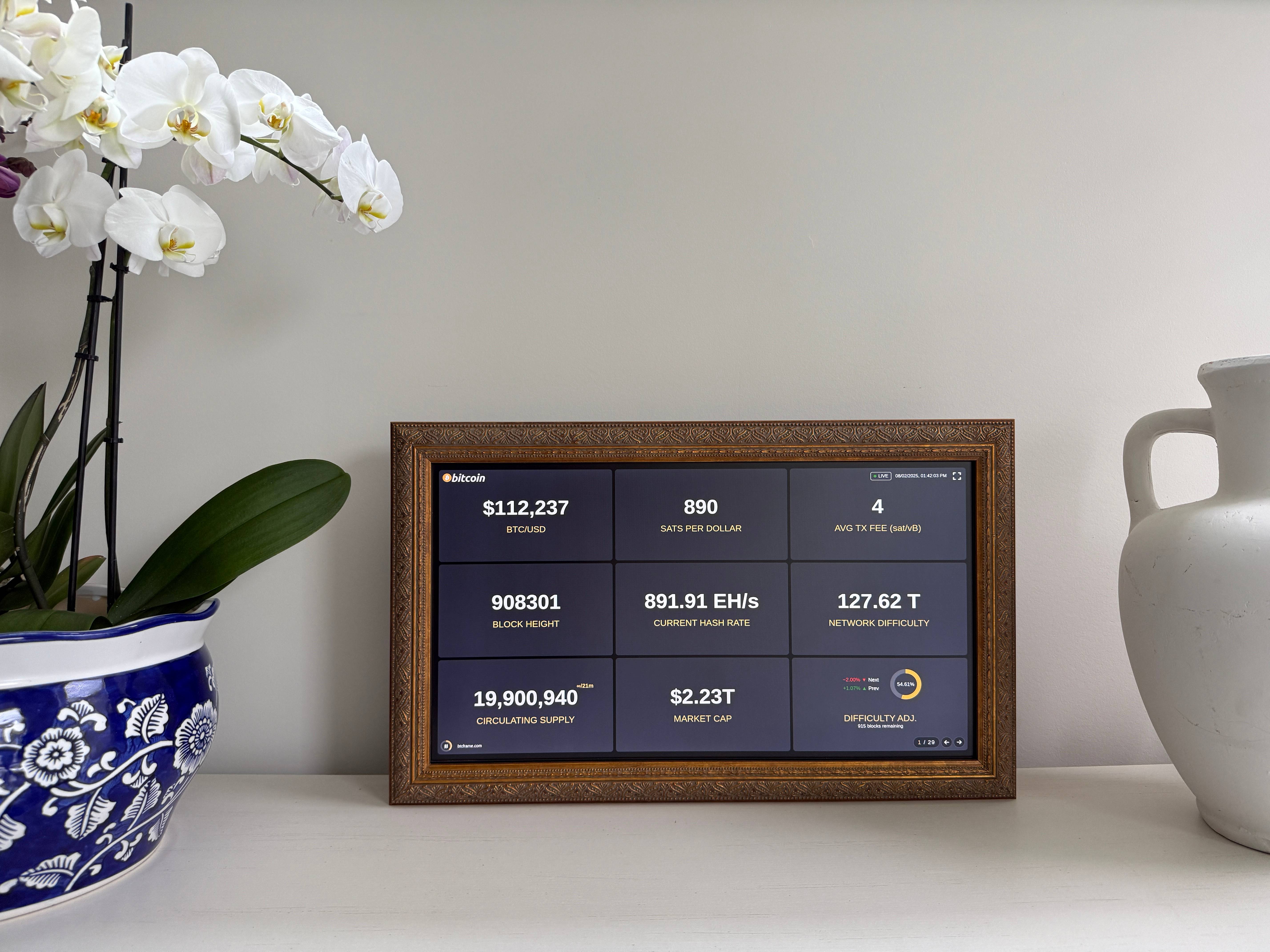 BTC Frame – Founder’s Edition (One-of-a-Kind, Collector’s Piece)