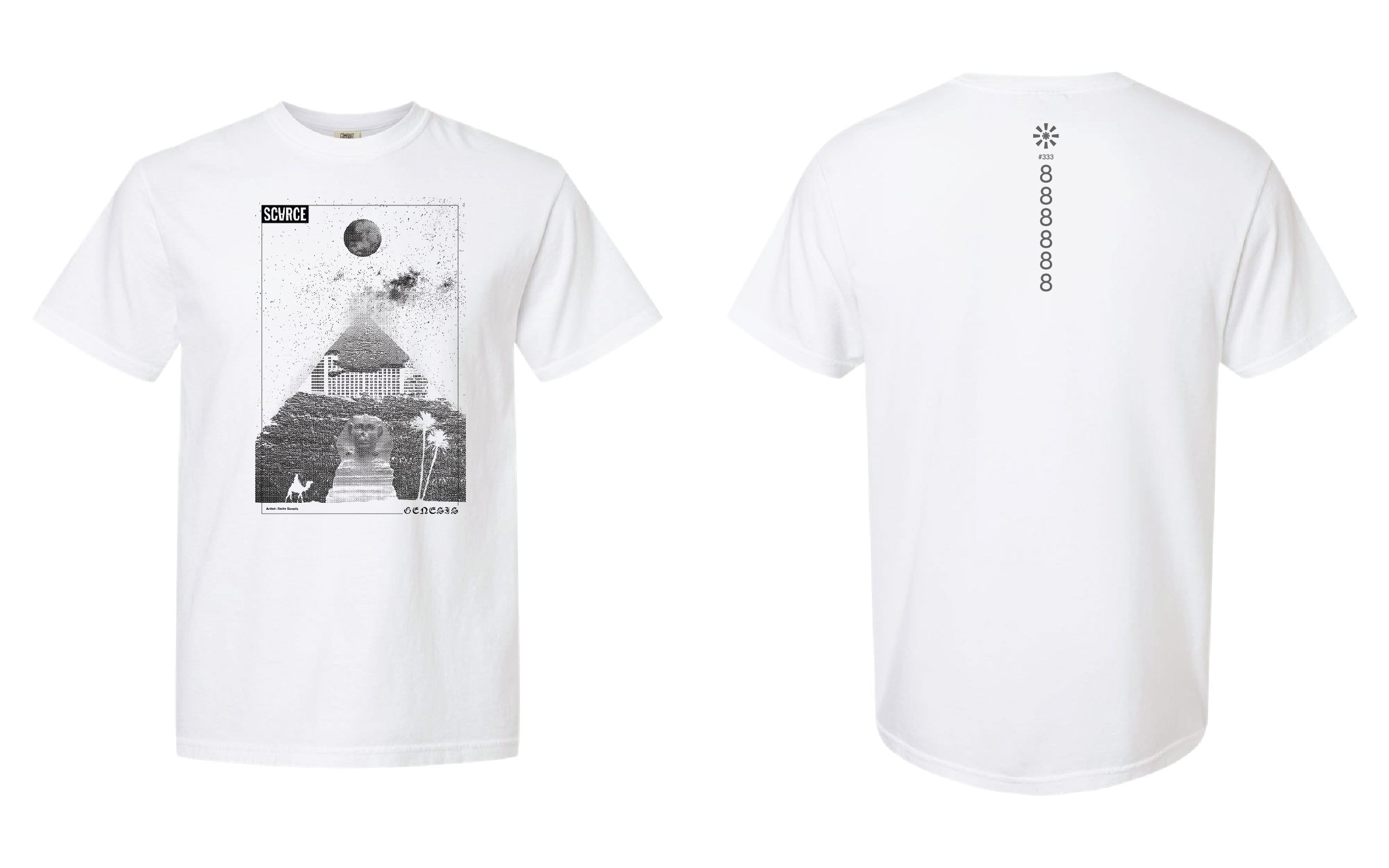 SCⱯRCE Genesis Tee Black Label