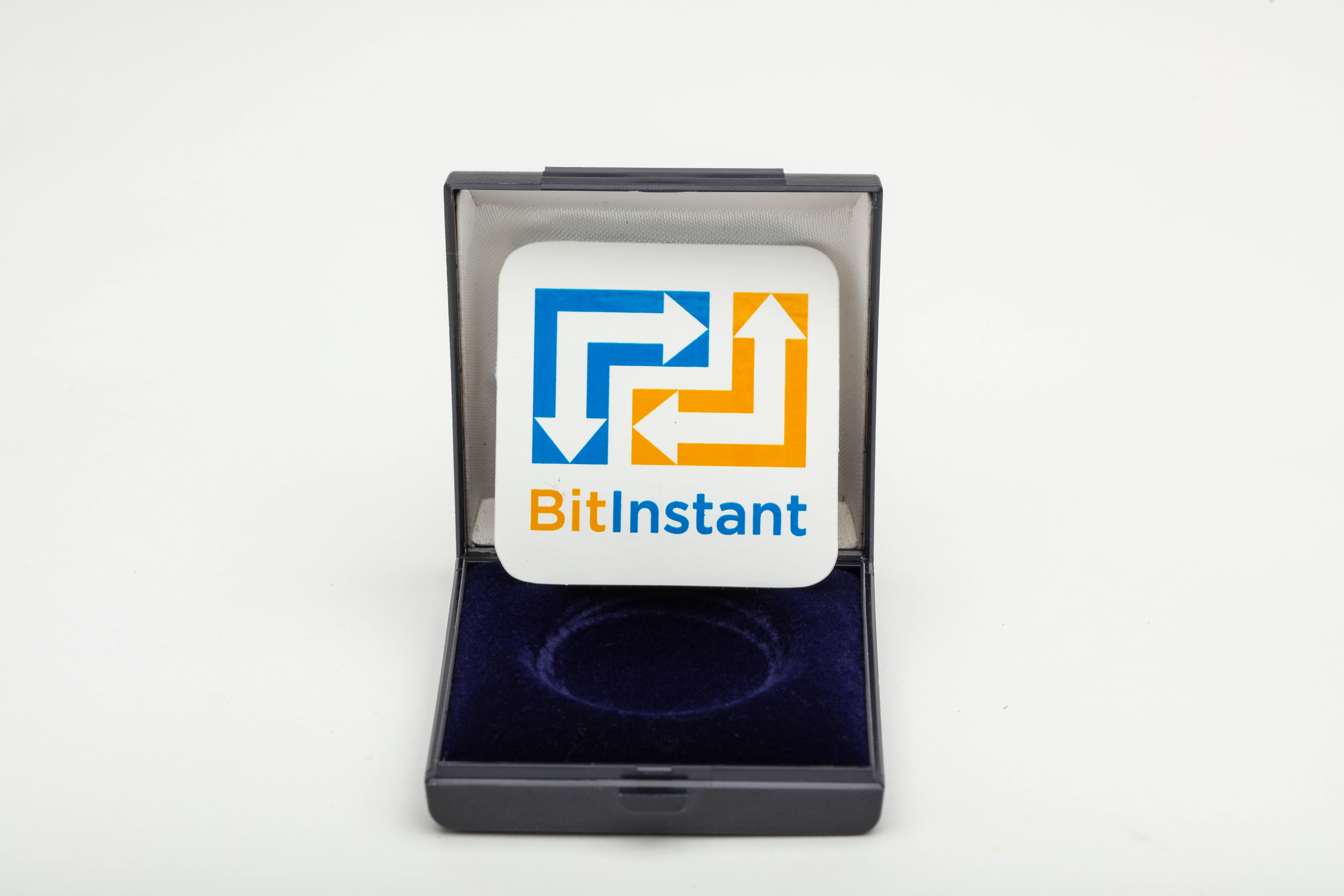 Original BitInstant Promotional Sticker, Bitcoin 2013 Conference (Signed & Numbered Edition of 2 of 10)