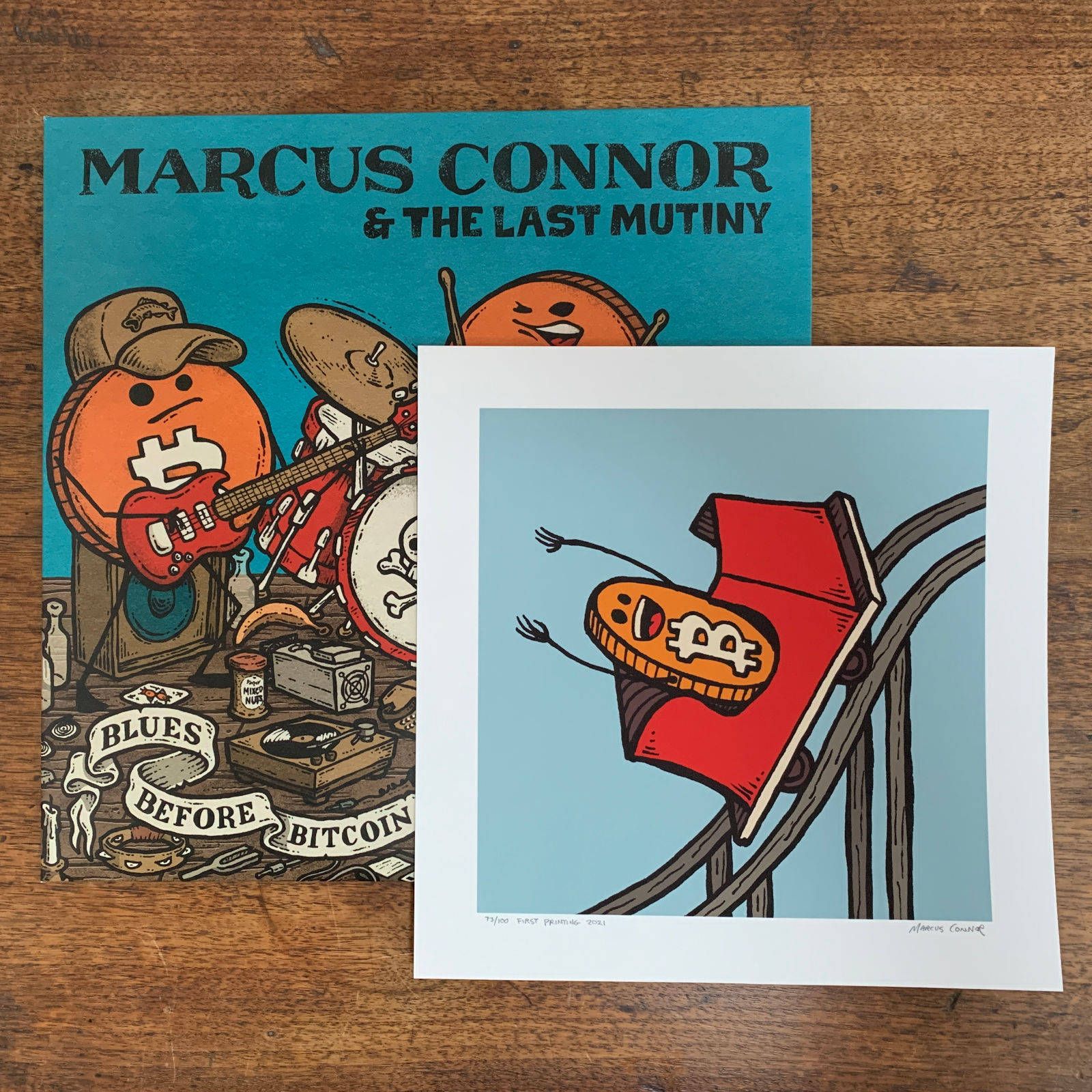 Record & Coaster Print Combo