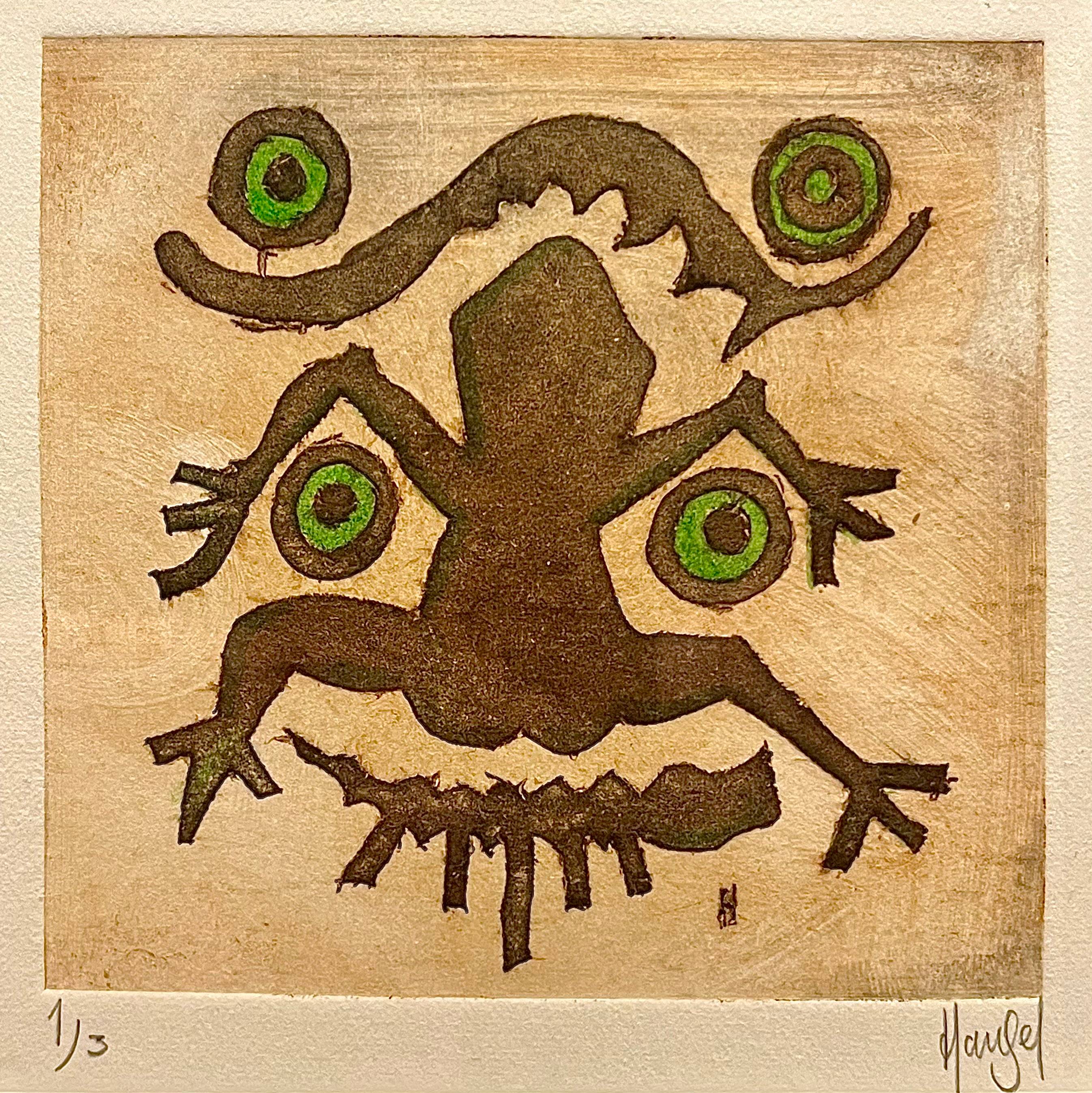 ‘Frog Face’ Drypoint Etching No. 1 of 3