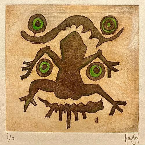 ‘Frog Face’ Drypoint Etching No. 1 of 3