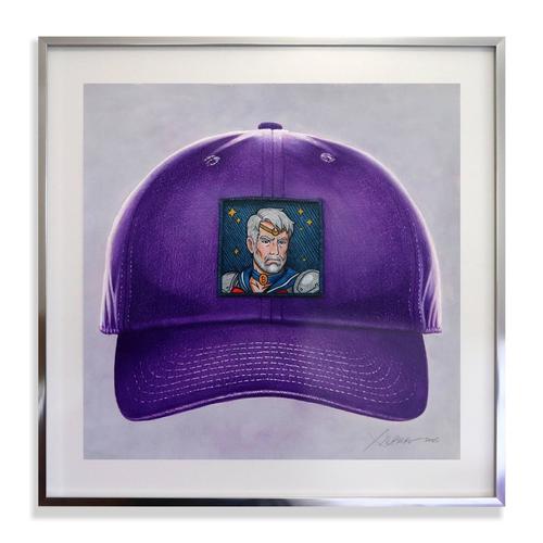 Untitled (Purple Hat ed. SAYLORMOON) - Framed Drawing